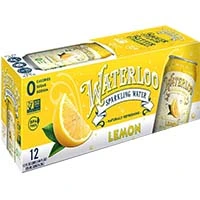 Waterloo Sparkling Water Lemon 12 Pack 12oz