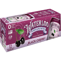 Waterloo Sparkling Water Black Cherry 12 Pk 12 Oz