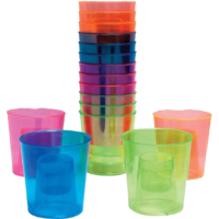 Party Ess Bomber Cups Neon Hard 4 Ounce 12 Ct