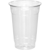 Party Ess Soft Plastic Cups Clear 16oz 20ct