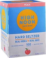 High Noon Peach 4pk Can