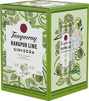 Tanqueray Cocktails Rangpur Lime & Soda 4pk-12oz