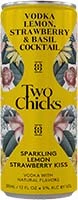 Two Chicks Vodka Lemon Strwbry 4pk