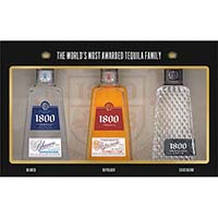 1800 Blanco, Reposado And Cristalino Tequila Blanco 3pk