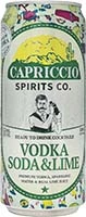 Capriccio Spirits Vodka Line Soda 355ml