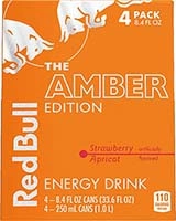 Red Bull Strawberry Apricot 4 Pk 8.4 Oz