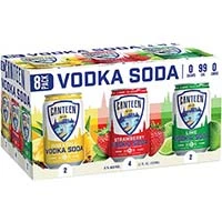 Canteen Vodka Soda Tropical Variety 8pk Cn