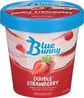 Blue Bunny Double Strawberry 14oz