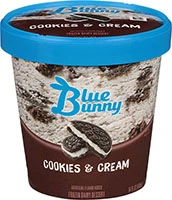 Blue Bunny Cookies&cream 14oz