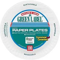 Green Label Paper Plates 100 6