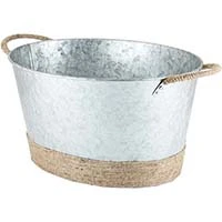 Jute Wrapped Galvanized Bucket