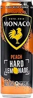 Monaco Hard Lem Peach 12oz Can 18