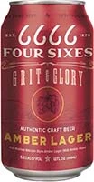 Four Sixes Amber 6pk Cn