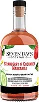 Seven Days Strawberry Cucumber Margarita 375ml Bottle