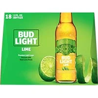 Bud Light Lime 18pk 12oz Btl