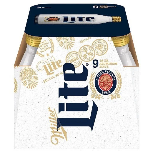 Miller Lite Alum 9pk 16oz Alum