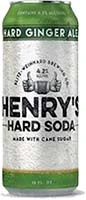 Blitz-weinhard 'henrys Hard Soda' Ginger Ale