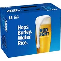 Bud Light 16oz 15pk Cn