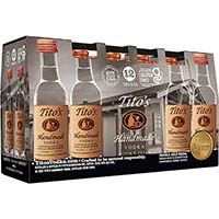 Tito's Handmade Vodka,12 Pack Of 50 Ml