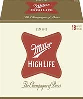 Miller High Life 18pk 12oz Btl