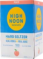 High Noon Peach Vodka Hard Seltzer