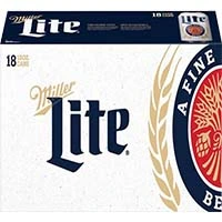 Miller Lite                    18 Pack Cans