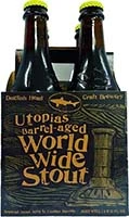 Dogfish Head World Wide Stout Aged In Utopias Barrel 4pk