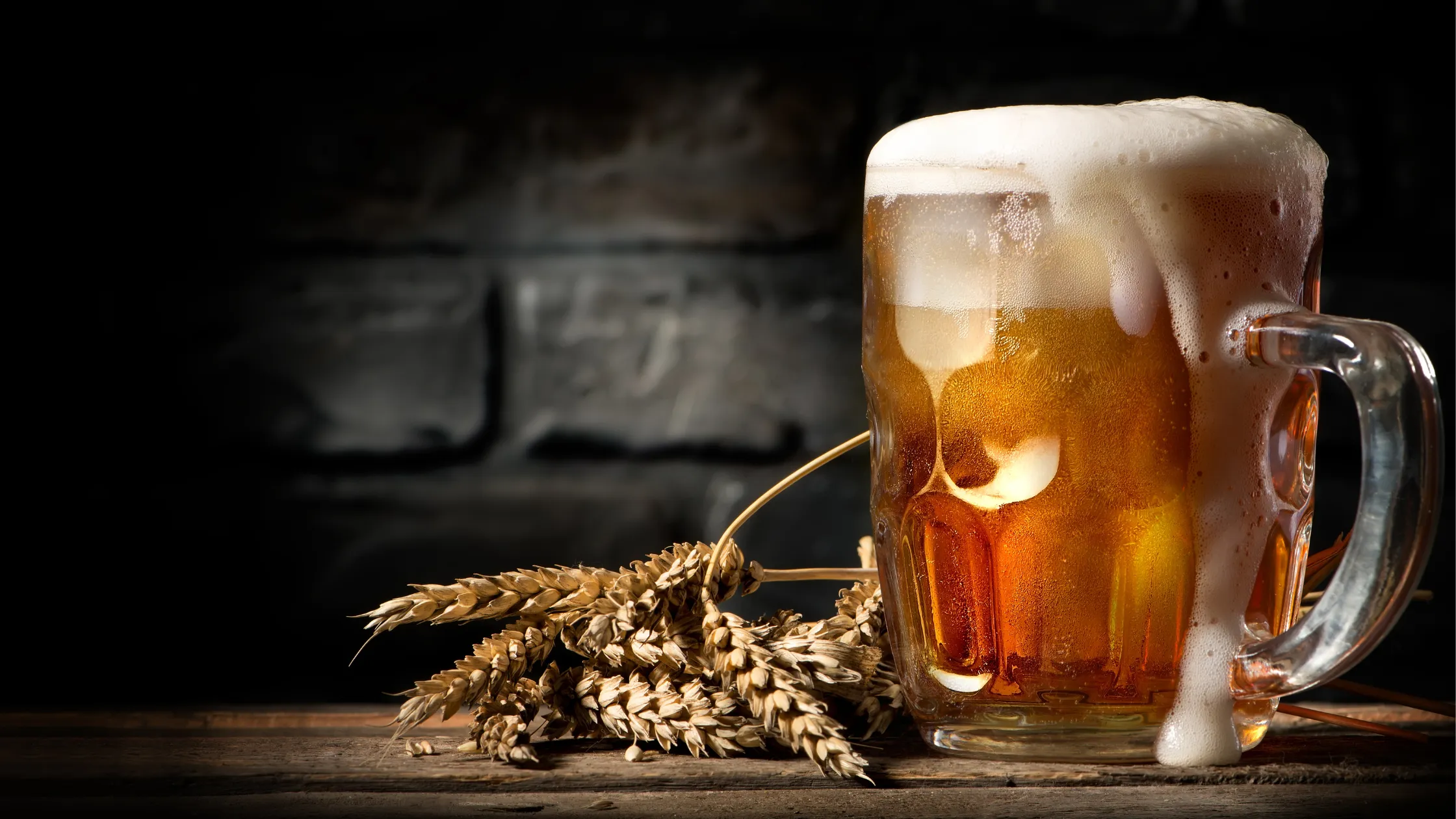 A glass of wheat beer